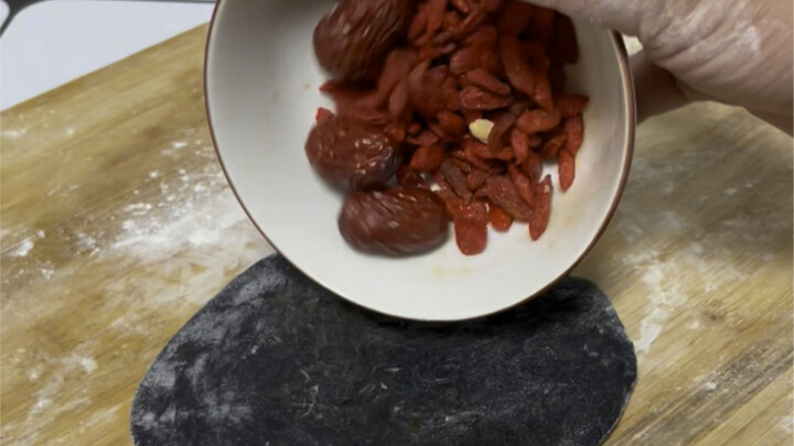 Making dumplings for my partner