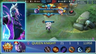 Moskov maniac party | QUEEN KNIGHT | moskov game play | mlbb | moonton