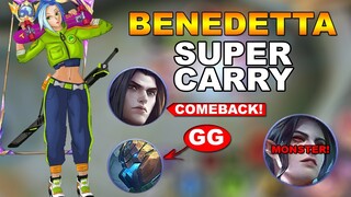 Benedetta Rotation Hard Carrying The Team | Mobile Legends