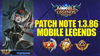 SKIN BARU LORD, ESMERALDA NERF, SKIN SEASON 12 VEXANA IMPRISONER - PATCH NOTE 1.3.86 MOBILE LEGENDS