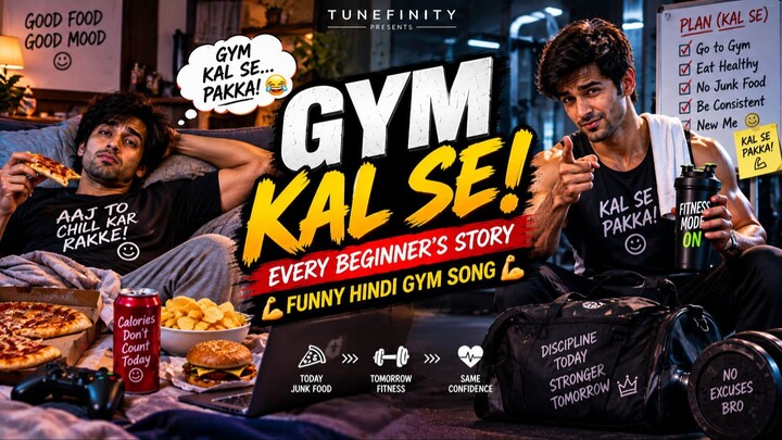 GYM KAL SE! 😂💪 | Every Beginner’s Story | Funny Hindi Gym Song