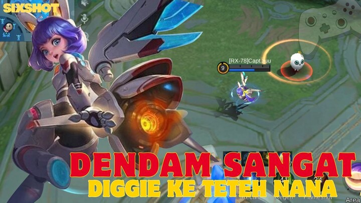 AMPUN DIGGIE JANGAN DENDAM KE TETEH NANA 😂😂 - MLBB