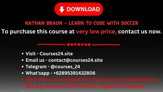 Nathan Braun - Learn To Code With Soccer