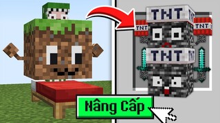 Minecraft Bedwars, Nhưng Có Thể Nâng Cấp Block Siêu Cấp Sở Hữu Sức Mạnh Hacker Troll Noob Team