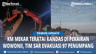 Proses Evakuasi KM Mekar Teratai di Perairan Wawonii Konawe Kepulauan Sultra, Bawa 97 Penumpang