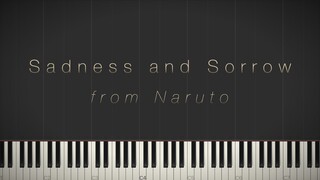 Sadness and Sorrow - Naruto \\ Synthesia Piano Tutorial