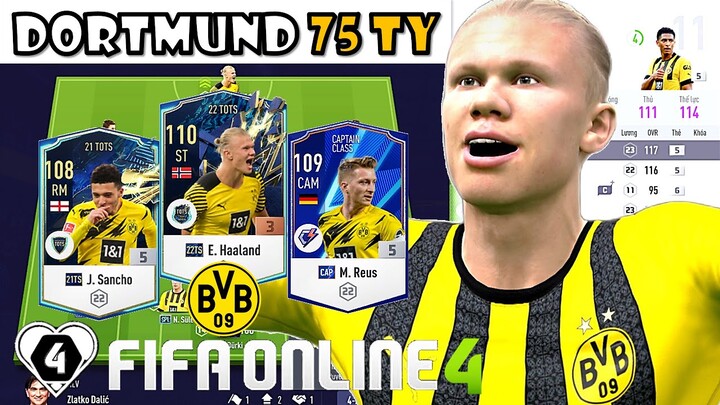 I Love Cầm 75 Tỷ BP Xây Dựng Đội Hình BORUSSIA DORTMUND Avatar Áo Vàng Khủng Nhất Với Haaland 22TS