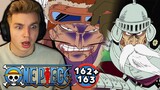 GAN FALL VS. SHURA... | One Piece REACTION Episode 162 + 163