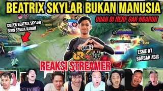 BEATRIX SKYLAR BUKAN MANUSIA! REACTION STREAMER RRQ VS AE MPL SEASON 10