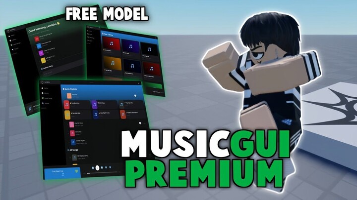 Music GUI Premium + Tutorial Upload Music Sendiri (Free Model)