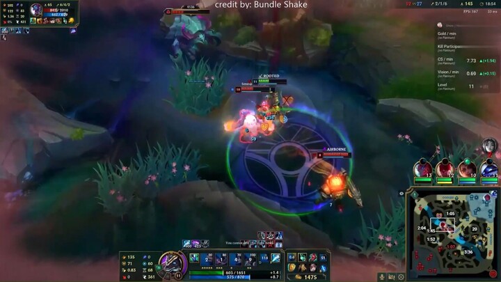 Zed sử dụng hết tất cả các bóng của mình để hạ viktor cực hay #game