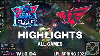 Highlight RW vs LNG All Game LPL Mùa Xuân 2021 LPL Spring 2021 Rogue Warriors vs LNG Esports