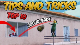 Top 10 Tips & Tricks in PUBG Mobile (Grenade Guide/Tutorial) NOOB TO PRO #7