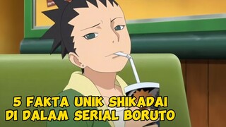 MEMBAHAS SINGKAT TENTANG 5 FAKTA UNIK SHIKADAI DI DALAM SERIAL BORUTO