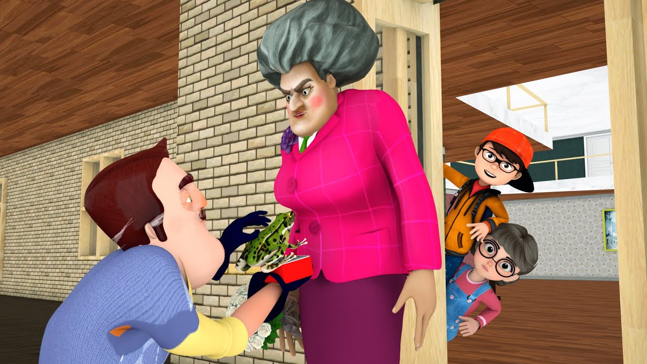 Scary Teacher 3D Animation - Baldi's vs Miss T, Ice Cream 3 Running away  from Granny - BiliBili