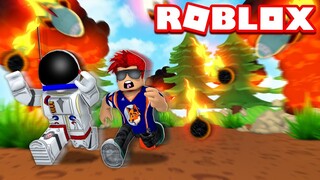 CAN WE SURVIVE ALL OF THE FALLING BOMBS?? - ROBLOX SUPER BOMB SURVIVAL