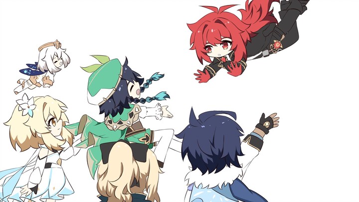 [Genshin Impact Handwritten/Diluc Personal] Rolling Girl