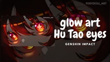 (glow art) hu tao kang gali kubur liyue