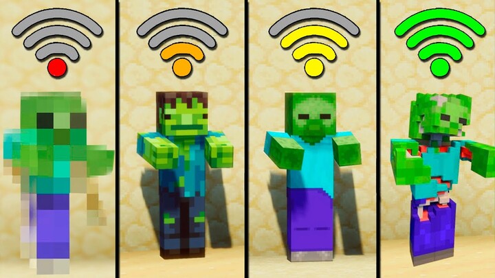 minecraft zombie with different Wi-Fi - minecraft meme