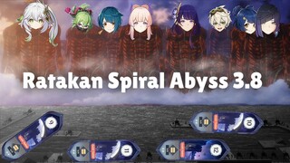 Genshin Impact Android Indonesia | Spiral Abyss 3.8 Full Star | Kuki Hyperbloom & Raiden National