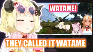 Watame Knows about Flare and Koyori Hunting a Sheep in ARK and Calling it Watame