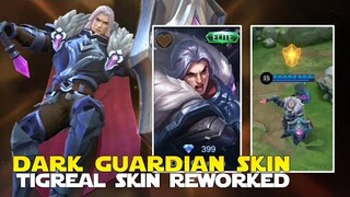 DARK GUARDIAN SKIN REVAMP TIGREAL ELITE SKIN NEW IN GAME MODEL AND ARTWORK MOBILE LEGENDS NEWS