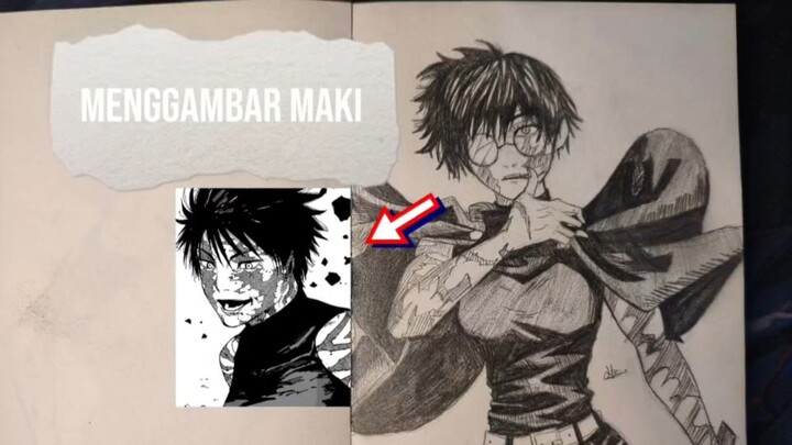 Menggambar Maki | Jujutsu Kaisen