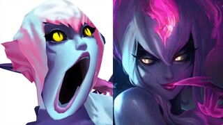 Evelynn - Splash Art vs Model In Game