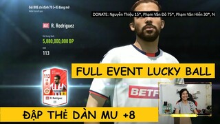 Về bờ cùng kèo Full event Lucky Ball và đập R. Keane LH +8