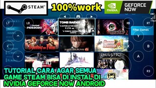 NVIDIA GEFORCE NOW DI ANDROID CARA SUPORT ALL GAME STEAM BISA MAIN PES 2020 GRATIS