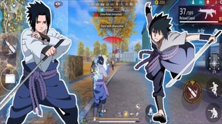SOLO VS SQUAD PAKE SET SASUKE DAN MP5 CHIP 3