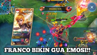 jadi gitu ya main franco!! Sumpah Bikin Gua Emosi Aja, Gasken jadi top global Fanny- Mobile Legends