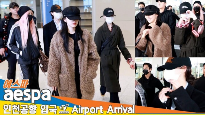 【aespa】241115✈️ Mengakhiri rangkaian jadwal di Jepang, transit melalui Bandara Incheon dan kembali k