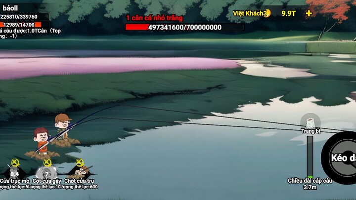 dùng gia đình hào đại đế để câu cá 1 cân trắng nhỏ #BuildaGame#钓魂#32991499
