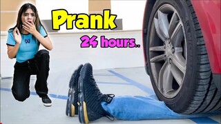 Pranking my Sister & Strangers for 24 hours!! *Funniest Pranks* 🤣