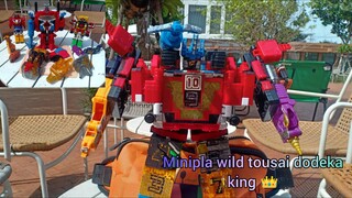 Robot King of Animals Minipla Wild Tousai Dodeka King Set Zyuohger
