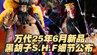 【涛光玩具箱】万代2025年6月海贼王S.H.Figuarts（S.H.F）新品，黑胡子马歇尔·D·蒂奇官方情报公布！