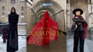 She's like a female vampire walking among humans🥀