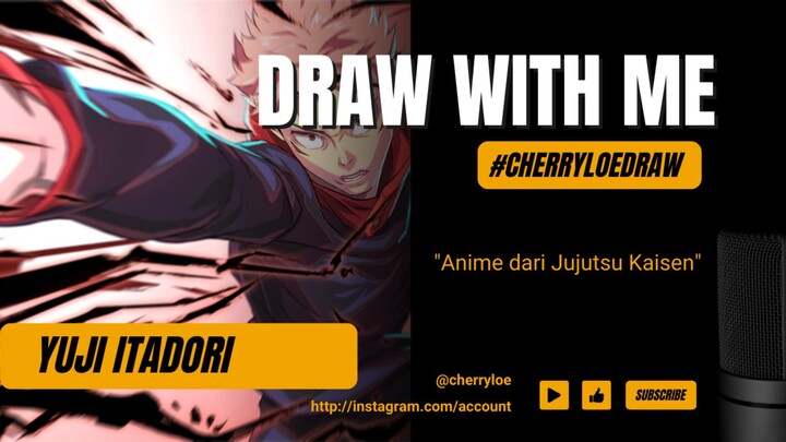 (SPEED DRAWING) DRAW YUJI DARI JUJUTSU KAISEN #CHERRYLOEDRAW