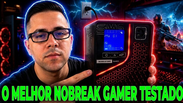 VALE A PENA? Nobreak Gamer SMS 2000VA: Unboxing, Análise e Por Que Seu PC Precisa Disso!