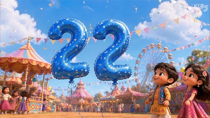 🎈 1 से 20 नंबर वाले गुब्बारे | Number Balloon Festival🎈 1 से 20 तक गिनती सीखें | रंगीन गुब्बारे🔢