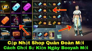 Cách Chơi Sự Kiện Ngày Booyah Nhận Gói Cô Em Hip Hop Cực Ngầu,Cập Nhật Shop Quân Đoàn Mới