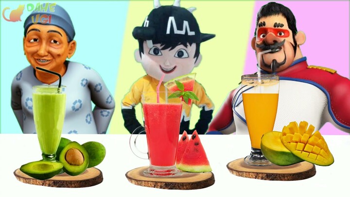 Opah Jadi Muda Lucu! - Minum Jus Buah - Belajar Warna