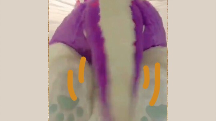 [Editing] What do you do when you grow a big tail? Of course, you wag it hard! (Medium-to-low qualit