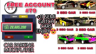 FREE ACCOUNT #79 | CAR PARKING MULTIPLAYER | YOUR TV  GIVEAWAY