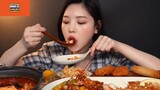 Ăn và cảm nhận món gỏi Thái, canh kim chi #anngon