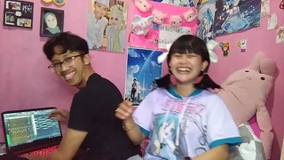 behind the scane cover sing gimie himie your love - hatsune miku - ocha tosca