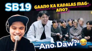 SB19 - Gaano Kadalas Mag AnO? | We TV Interview | REACTION