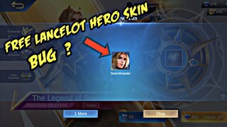 Free Lancelot Hero skin Bug Mobile Legends || LANCELOT HERO SKIN DRAW