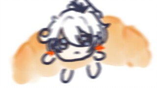 Croissant Cat, but the Qiya version